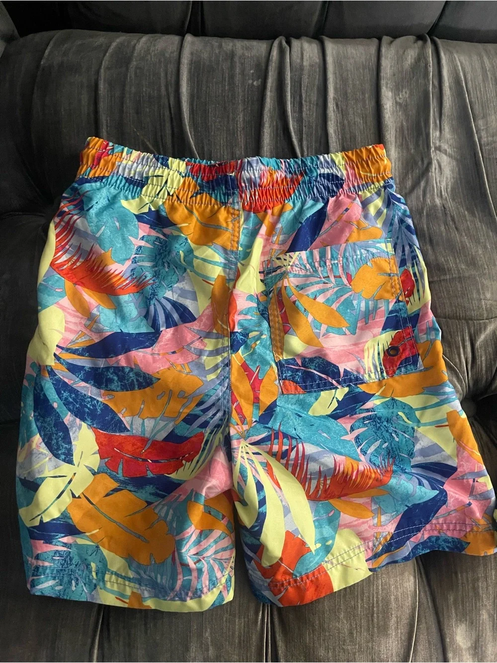 Old Navy Multicolor Tropical Boys Swim Shorts